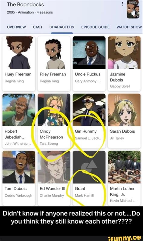 The Boondocks 2005 Animation 4 Seasons Overview Cast Characters