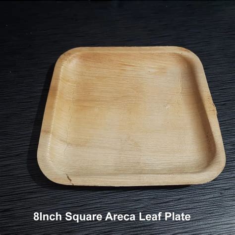 8Inch Square Areca Leaf Plate At Rs 2 40 Piece Areca Leaf Plate In