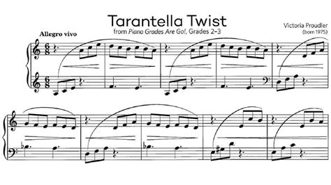 ABRSM Piano 2025 2026 Grade 3 A3 Proudler Tarantella Twist Sheet Music