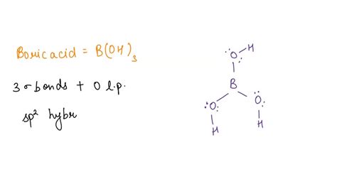 SOLVED Boric Acid Has The Chemical Formula B OH 3 The Lewis Structure