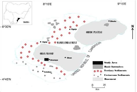 Map of Cross River state showing the study area. (Modified after ...