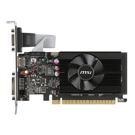 Placa de Vídeo MSI Geforce GT 710 2GD3 LP 2GB GDDR3 64 bit 912