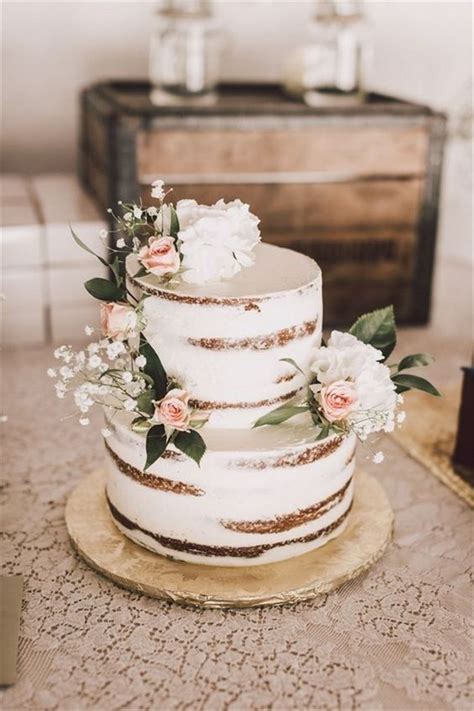 Semi Naked Cake With Garden Roses Hot Sex Picture