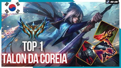 TOP 1 TALON DA COREIA DANDO AULA DE COMO JOGAR DE TALON MID MACHUP