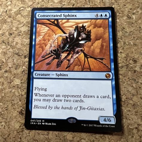 Mtg Consecrated Sphinx Iconic Masters Blue Magic The Gathering