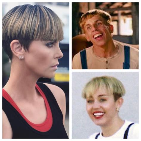 Charlize Theron Has Joined Miley Cyrus In The Simple Jack Haircut Club