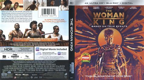 The Woman King 4K UHD Labels Cover DVDcover