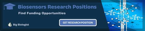 Postdoc In Biosensors Postdoctoral Research Fellowships Positions