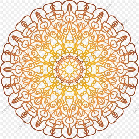 Adult Coloring Pages Vector PNG Images Tibetan Mandala Decorative