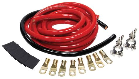 Quickcar Racing Battery Cable Kit Red Gauge Power Cable