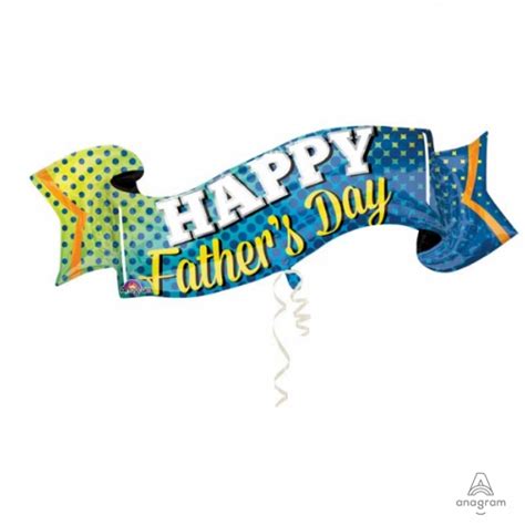 40" Happy Father's Day Banner - Foil Balloon | Balloon Warehouse™