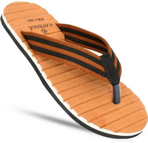 Material Rubber Color Brown Mens Katenia Flip Flop Slippers Slipper