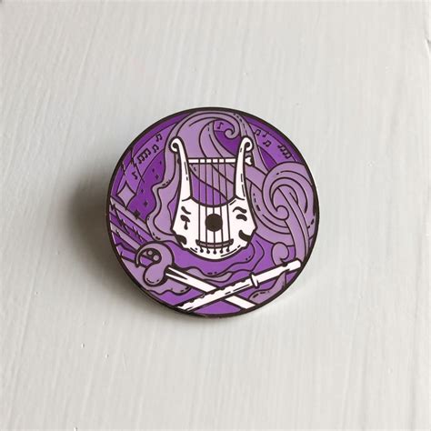 Bard Enamel Pin Rpg Class Emblem Hard Enamel Pin Etsy