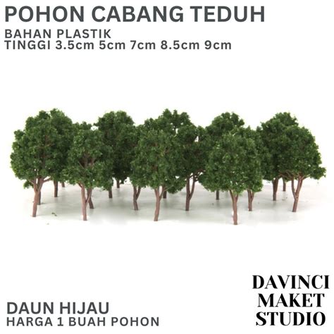 Jual Miniatur Pohon Cabang Plastik Satuan Maket Diorama Branch Tree