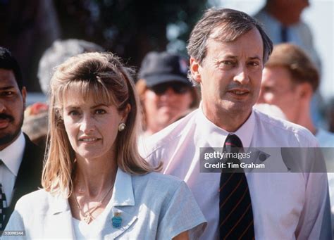 Lord Romsey And His Wife, Lady Penny Romsey, After A Polo Match Held ...