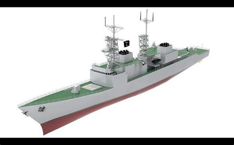 3D model Spruance Class Destroyer VR / AR / low-poly | CGTrader