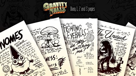 Gravity Falls Diary 1 2 And 3 Complete Pack