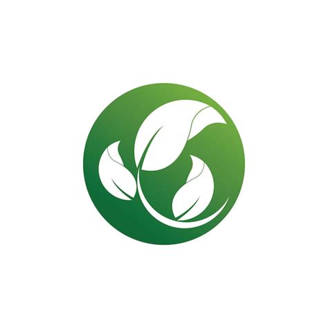 Logotipos De Folha Verde Ecologia Natureza Elemento Vector Cone