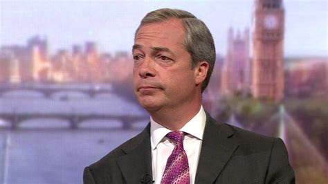 Nigel Farage Game Set And Match To Brussels Bbc News