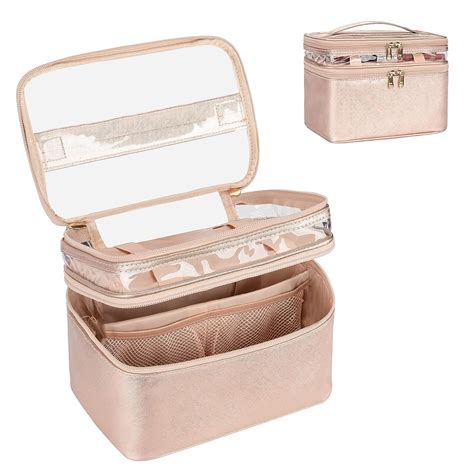 Amazon OCHEAL Makeup Bag Double Layer Cosmetic Cases Travel