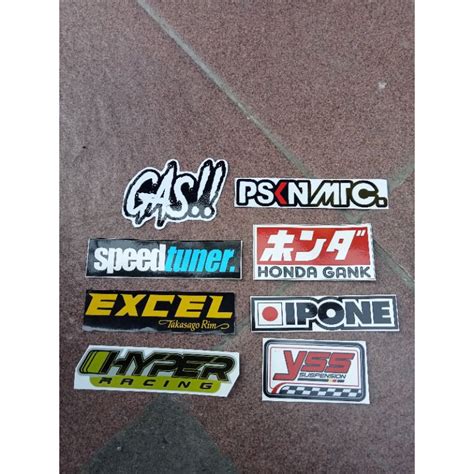 Jual Stiker Sponsor Logo Racing Herex Bijian GAS YSS HONDA GANK