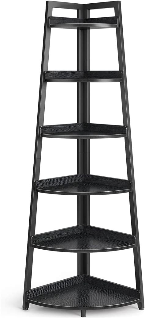 Rolanstar Corner Shelf Tier Corner Bookshelf Tall Display