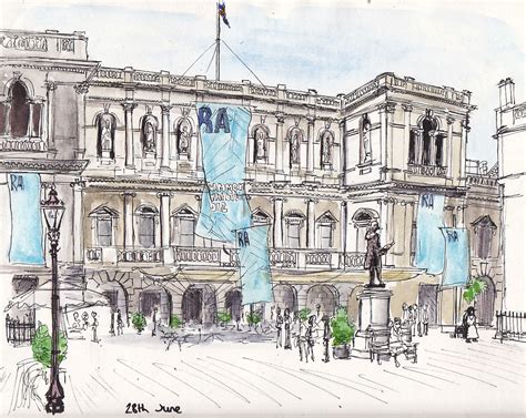 Urban Sketchers London: The Royal Academy of Art