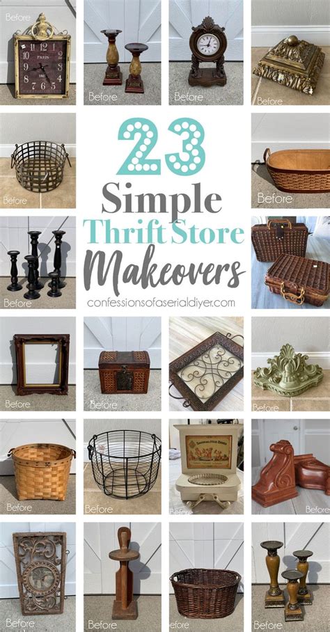 Simple Thrift Store Makeovers Confessions Of A Serial Do It