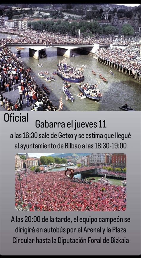 La Gabarra ya está en el agua Este es el recorrido y horarios