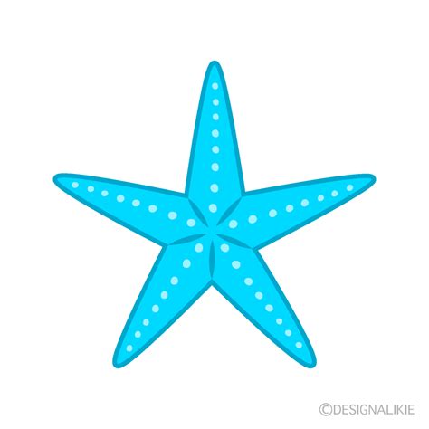 Light Blue Starfish Clip Art Free PNG ImageIllustoon