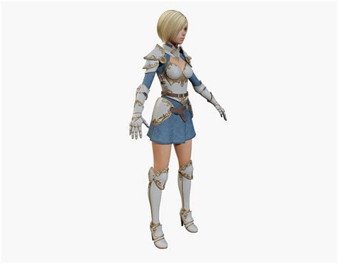 3d Model Warrior Girl Vr Ar Low Poly Rigged Cgtrader