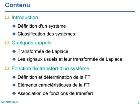 Cours1 Représentation des systèmes dynamiques continus LTI PPT