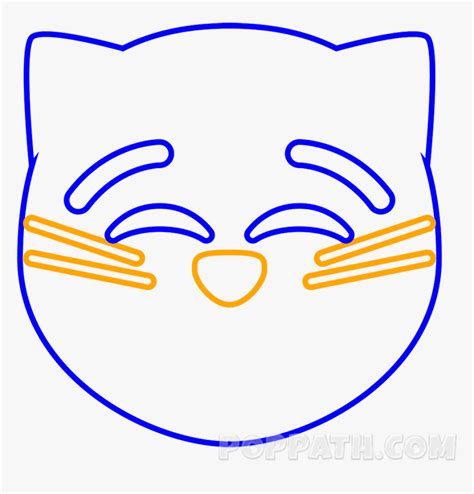 Cat Emoji Drawing, HD Png Download - kindpng