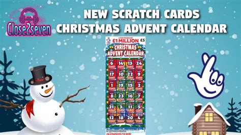 New Scratch Cards Christmas Advent Calendar Close Seven