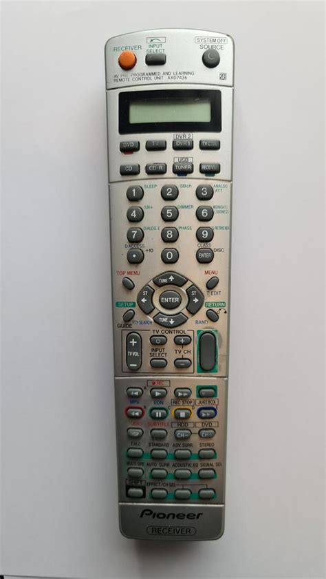 Pioneer AXD 7436 Remote Control Tv Remote Remote Control Job