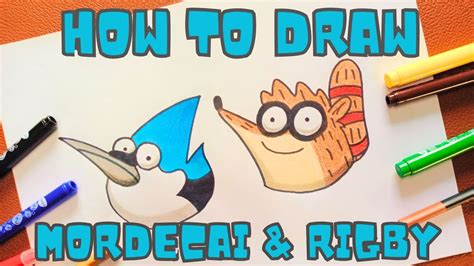 How To Draw Mordecai And Rigby From The Regular Show The Easy Way