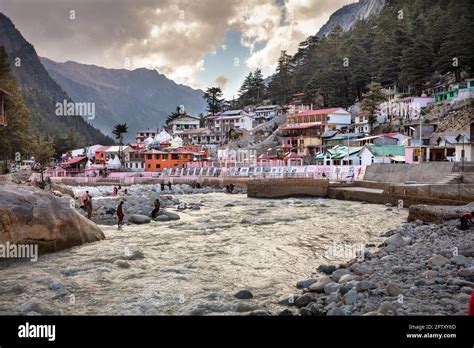 india uttarakhand gangotri himalaya pilgrimage site bhagirathi