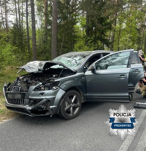 Zderzenie z łosiem Aktualności KPP w Przasnyszu