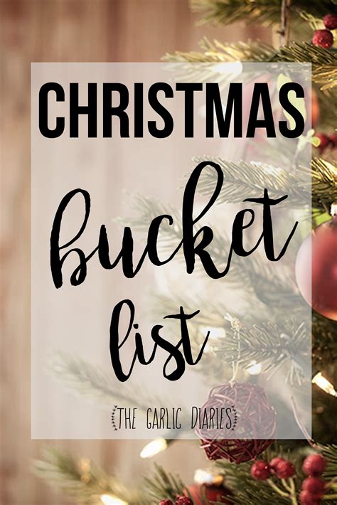 My Christmas Bucket List