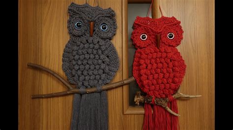 Sowa Na Szyde Ku Ca A Krok Po Kroku Diy Makrama Owl Dekoracja Cienna