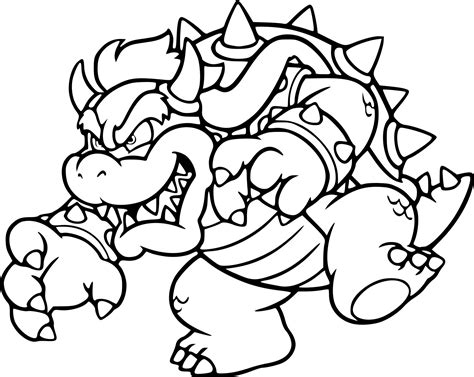 Coloriage Bowser Imprimer