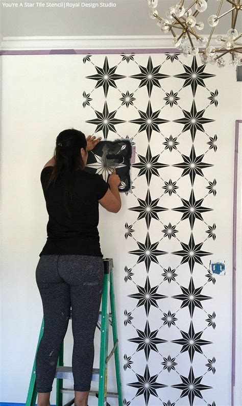 Seeing Stars The Best Way To Decorate Your Walls Tile Stencil Royal