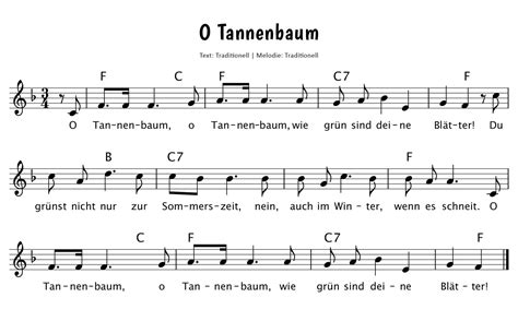 O Tannenbaum - Noten & Video zum Mitsingen