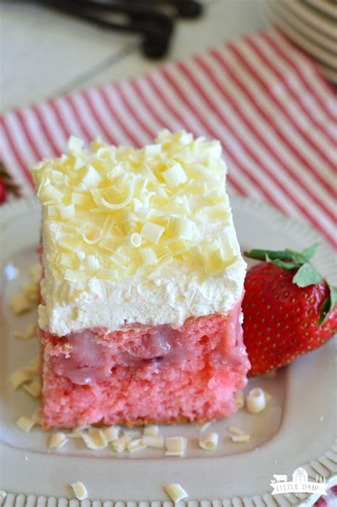 Strawberry Poke Cake With Whipped Topping Pitchfork Foodie Farms