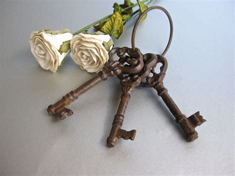 Vintage Skeleton Keys Old Keys Brown Keys Rustic Keys