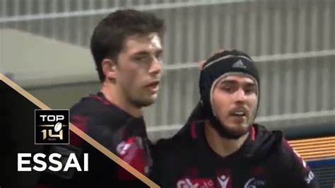 TOP 14 Essai de Clément LAPORTE LOU Lyon Toulon J20 Saison