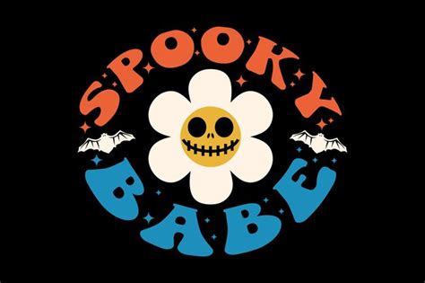 Premium Vector Spooky Babe Funny Halloween Tshirt Design