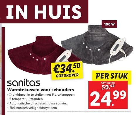 Sanitas Warmtekussen Voor Schouders Aanbieding Bij Lidl