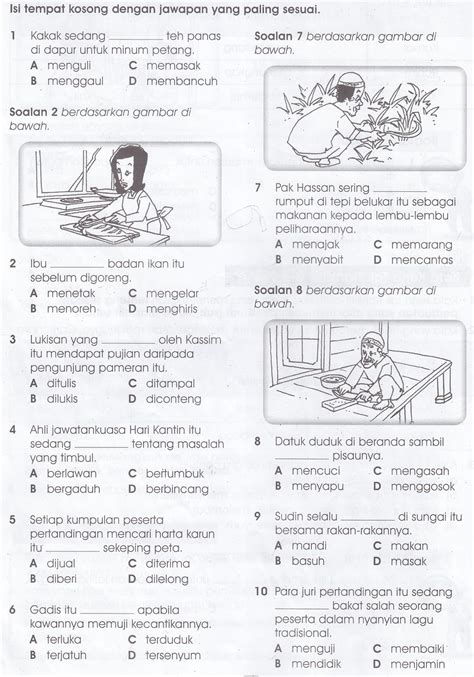 Latihan Tatabahasa Tahun 6 Dengan Jawapan Senarai Kuiz Tatabahasa Hot