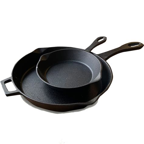 10 In And 14 In Skillet Set Cast Iron Cookware Bayou Classic®